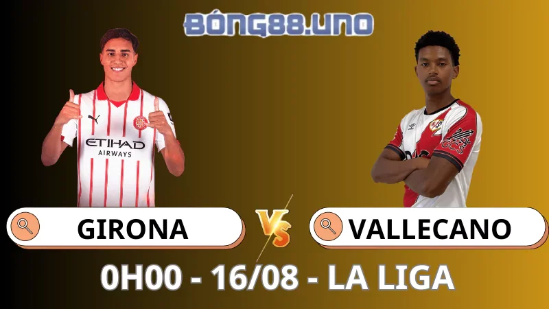 Soi Kèo Girona vs Vallecano - La Liga - 16/08/2025