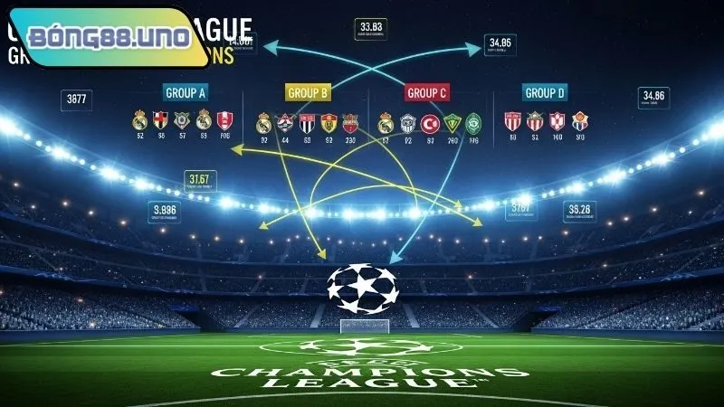 Các bảng đấu tâm điểm tại Champions League